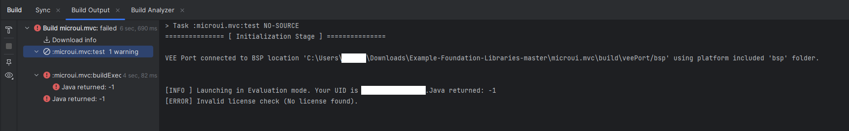 Console Output License UID